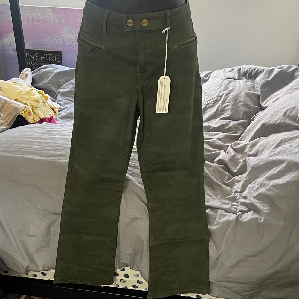 Sanctuary Olive Straight Leg Jeans